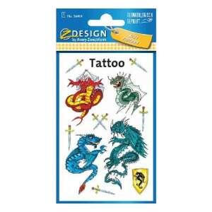 Avery Design ideiglenes tetoválás matrica sárkányokkal - Avery