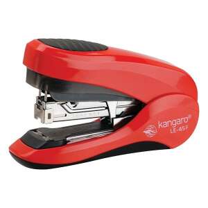 Kangaro LE-45F piros tűzőgép, asztali tűzőgép, irodai tűzőgép, kevesebb erőfeszítéssel tűző, lapos tűzésű tűzőgép, 25 lap kapacitás - Tűzőgép, tűzőkapocs