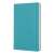 Moleskine Classic Collection sima notesz, türkiz kemény borító, közepes méret, oldalnézet