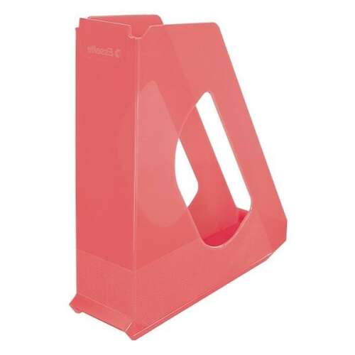 Esselte Colour Breeze A4-es iratpapucs, korall áttetsző, dokumentumok, magazinok és brosúrák rendezéséhez