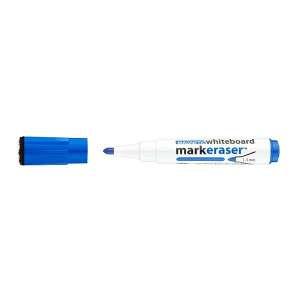 Táblamarker ICO Markeraser mágneses kupakkal törlővel kék 1-3mm 94833255 