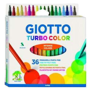 Giotto Turbo Color 36 darabos finom hegyű filctoll készlet, intenzív színek - Filctoll