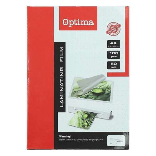 Optima A4 80 Mikron Lamináló Fólia - 100 Lap