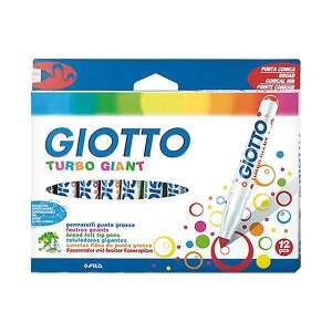 Filctoll GIOTTO Turbo Giant vastag 7,5mm akasztható 12db-os készlet - Filctoll