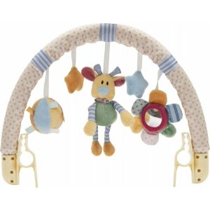 Játék babakocsira Baby Mix mackó, virág és csillagok