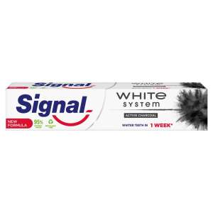 Signal White System zubná pasta s dreveným uhlím 75ml 94837252 Zubné pasty