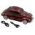 Red vintage car shaped bluetooth speaker, WS-1939, 5W, with FM radio, Micro SD card reader, USB and AUX input, comes with USB-C charging cable and AUX cable