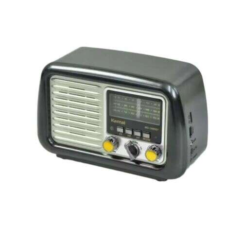Kemai MD-1900BT retro style portable Bluetooth radio with AM, FM, and SW3 radio receiver
