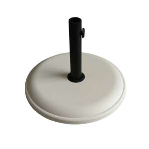 Biely betónový podstavec pre slnečník 16 kg pre záhradné slnečníky - Sersimo