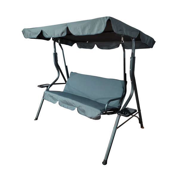 GardenLine Kerti Hintaágy - Antracit - 170x110x153 cm