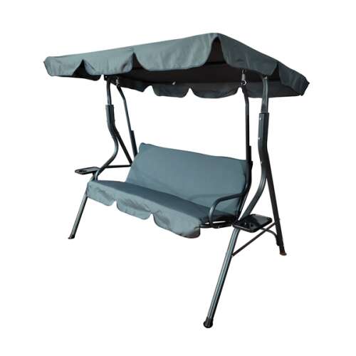 Záhradná hojdačka Sersimo Cosenza, 3 miesta, 220kg, šedá