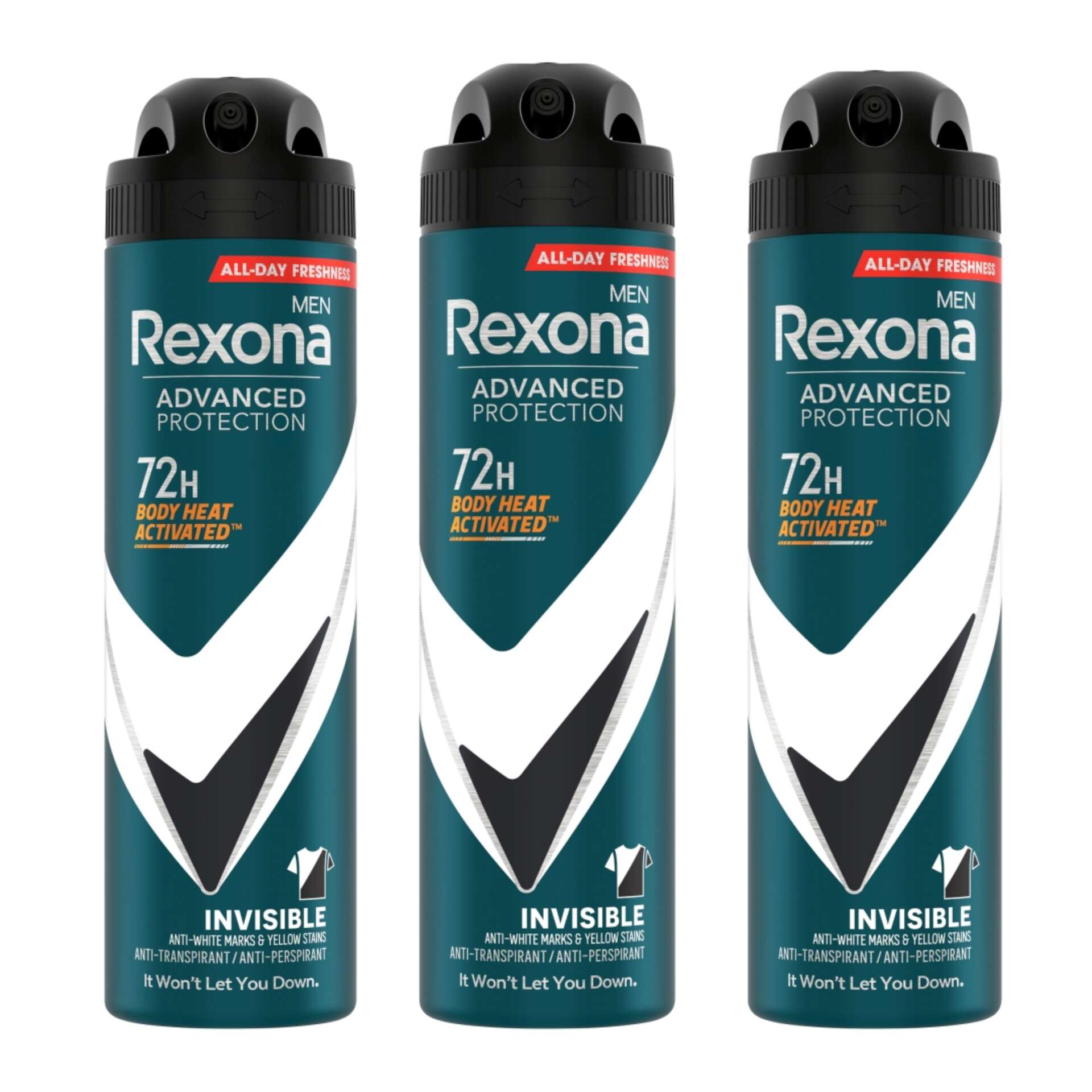 E-shop Rexona Men Advanced Protection Invisible pánsky dezodorant Black...
