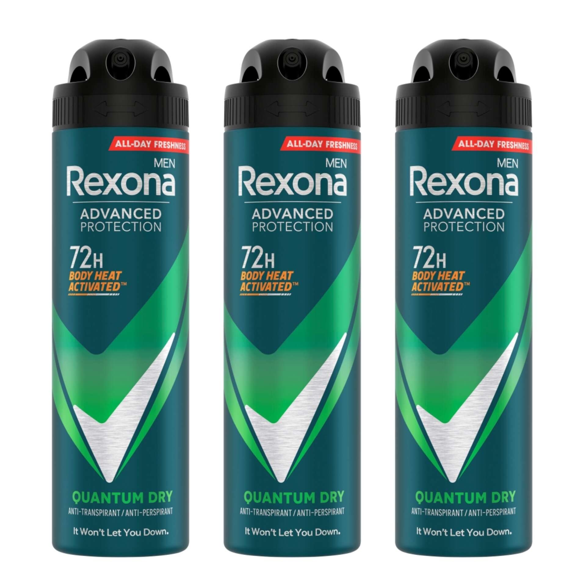 Rexona Men Advanced Protection férfi Dezodor Quantum Dry 3x150ml