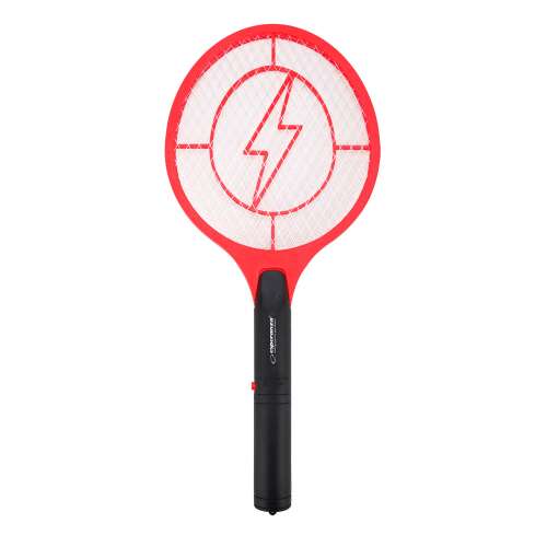 Esperanza Annihilator electric fly swatter, red and black, for killing flies, mosquitoes, and other flying insects