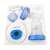 Esperanza Bebita electric breast pump, white and blue, with bottle and accessories, in packaging