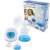 Esperanza Bebita electric breast pump, white and blue, with bottle and accessories, in box