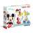 Clementoni Disney SuperColor Puzzle - Moje pierwsze puzzle, 4 puzzle w kształcie, Myszka Miki, Minnie Mouse, Donald Duck, Goofy, od 2 lat