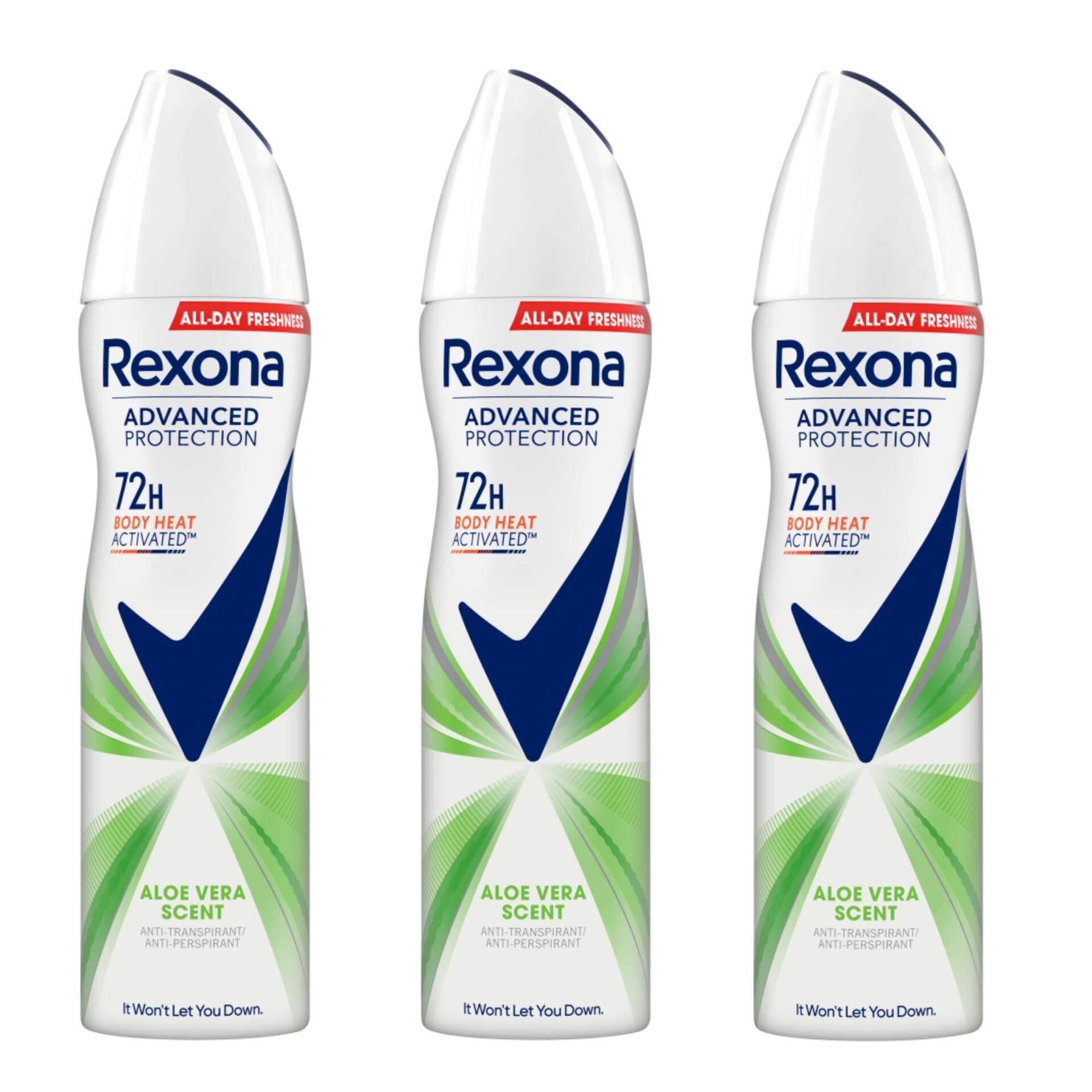 E-shop Rexona Advanced Protection dámsky Deodorant Aloe Vera 3x150ml