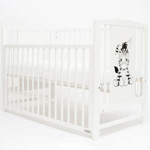 Gyerek kiságy New Baby POLLY Zebra leengedhető oldalráccsal fehér 94856825 Kiságyak, bölcsők