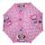 Perletti Minnie Mouse esernyő gyerekeknek, rózsaszín, szív mintával és "Be Bright" felirattal