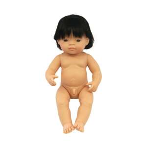 Miniland Asian Boy Doll, 38 cm,  realistic baby doll for role-playing and imaginative play - Miniland