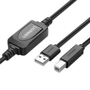 Ugreen US122 USB-B USB-A 2.0 nyomtatókábel 15m - fekete 94867644 