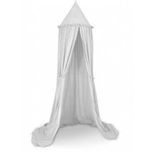 BabyLion Prémium Royal világos szürke baldachin babaágyhoz vagy gyerekszobába - Baldachin