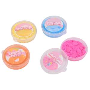 Unicorn Putty's Party, 4er Pack, enthält Schaum-Knete, Kristall-Knete, tollen Sand und unzählige Seiden-Knete - Slime