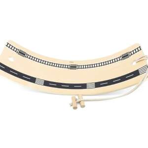 Viga Holz-Gleichgewichtsbrett mit Straßen- und Bahngleisdesign - Nonbrand Entwicklungsspiele für Kinder im Kindergartenalter