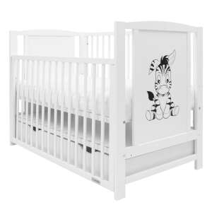 Gyerek kiságy New Baby BEA Zebra leengedhető oldalráccsal és fiókkal fehér 94883889 Kiságyak, bölcsők