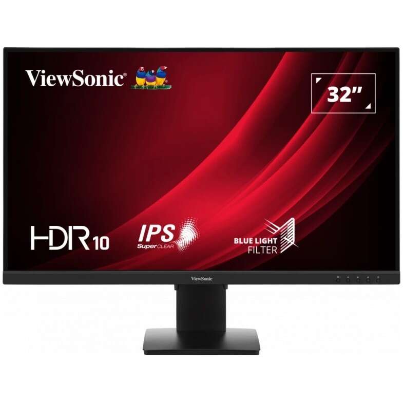 Viewsonic vg3209-4k 32", ips led, 4k uhd, vga/dp/hdmi fekete monitor