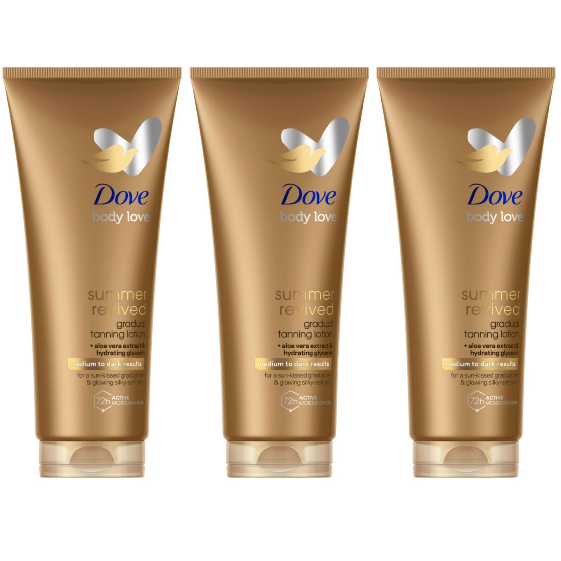 E-shop Dove Summer Revived Samoopaľovacie telové mlieko pre stredne tmav...