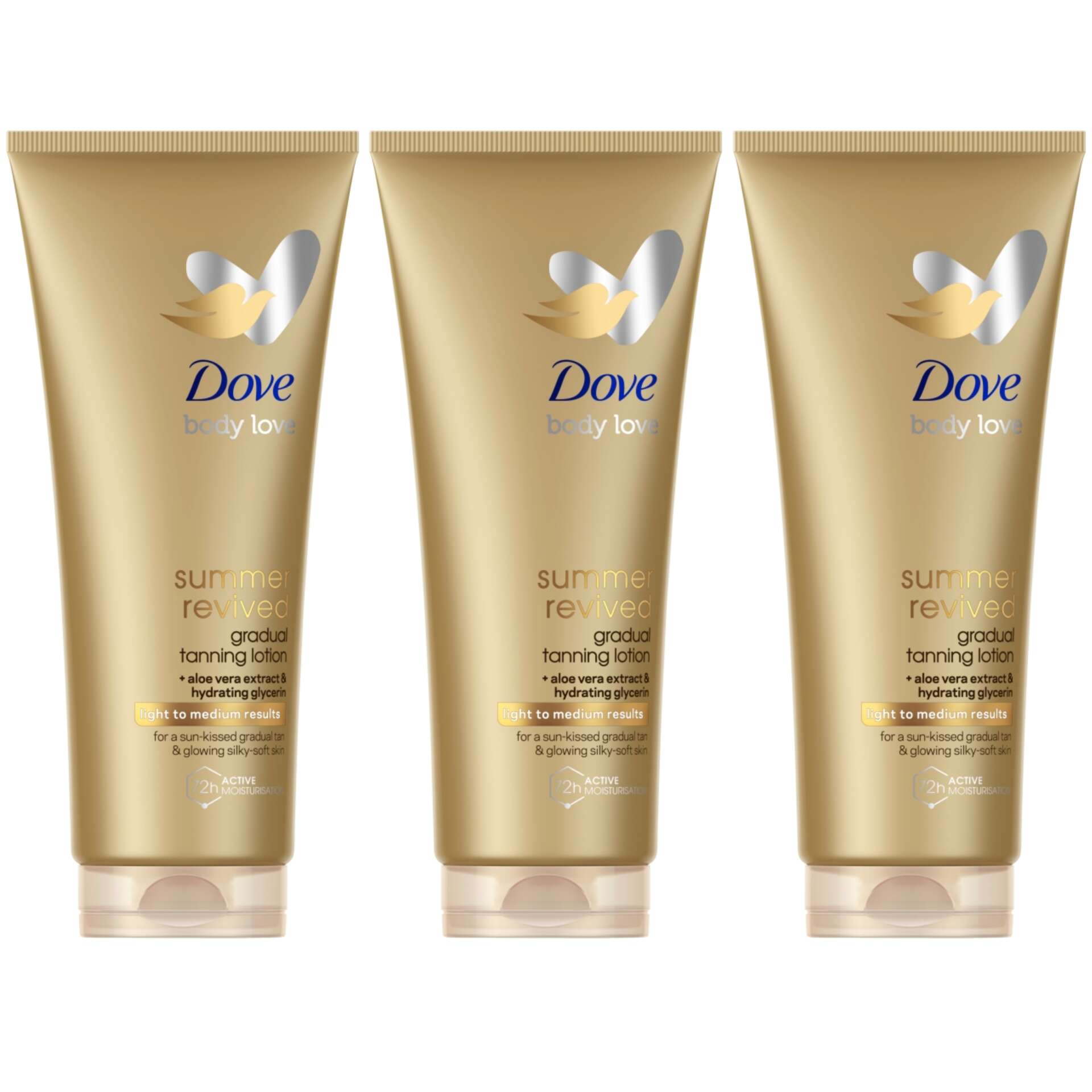 E-shop Dove Summer Revived Samoopaľovací telový krém svetlý – stredný od...