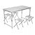 Trizand folding camping table and chairs set