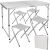 Trizand folding camping table and chairs set