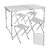 Trizand camping table and chairs set, 4 person, foldable, portable, aluminum, outdoor picnic table