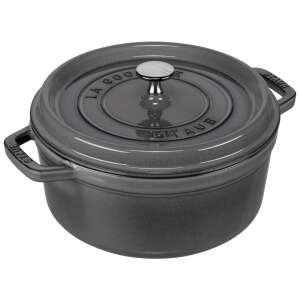 Staub La Cocotte 24 cm-es szürke öntöttvas lábas - Staub