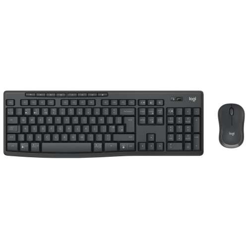 Logitech MK370 Combo for Business Безжична клавиатура и мишка, черна