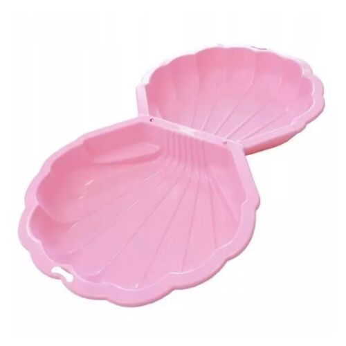 Maxi-Muschel-Sandkasten aus Kunststoff, rosa, 2-teilig 140146294