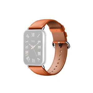 Xiaomi Smart Band 8 Pro orange Lederarmband, 135-205 mm, Seitenansicht - Xiaomi Smartes Uhrenarmband