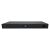 Hátsó nézet az AVIZIO AV-SM24GP2F Gigabit Switch-ről, a ventilátor és a tápegység bemenete látható