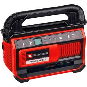 Einhell PRESSITO 18/25 Hybrid Akku-Kompressor, rot und schwarz, mit digitalem Display und Griff - Einhell Kompressoren