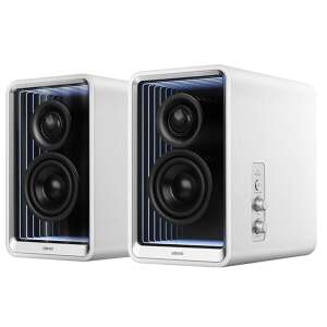 Difuzoare Bluetooth Edifier QR65 2.0, albe, vedere din unghi - Edifier Difuzoare pentru PC