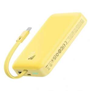 Baseus Magnetic Mini Power Bank 10000mAh Yellow with USB-C cable - Baseus External Battery & Power Bank