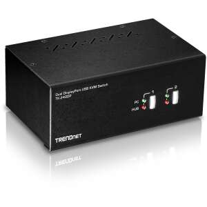 Comutator KVM TRENDnet TK-240DP cu două porturi DisplayPort USB - Switch-uri KVM