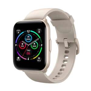 Mibro Watch C2 smartwatch w kolorze białym, z kwadratowym wyświetlaczem i białym silikonowym paskiem - Inteligentne urządzenie