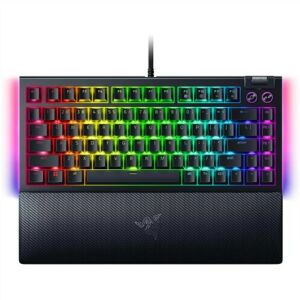 Klawiatura mechaniczna Razer BlackWidow V4 75% z podświetleniem RGB i podpórką pod nadgarstki - Razer