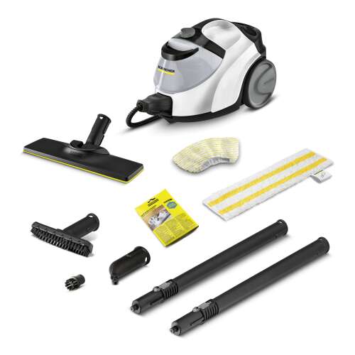 Parný čistič Karcher SC 5 EasyFix s príslušenstvom, vrátane podlahovej dýzy, ručnej dýzy a čistiacich utierok