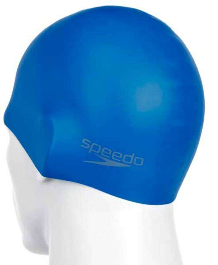 Speedo Plain Moulded Silicone Cap úszósapka, kék