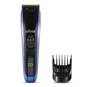 Ufesa CP6850 Undercut Hair and Beard Trimmer, blue and black, with a comb attachment - Hair clippers